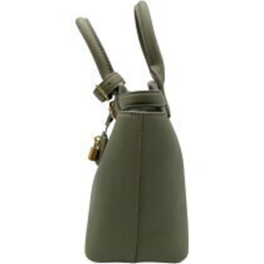 Celine Shoulder Teen Bag Green Leather Hardware Conti